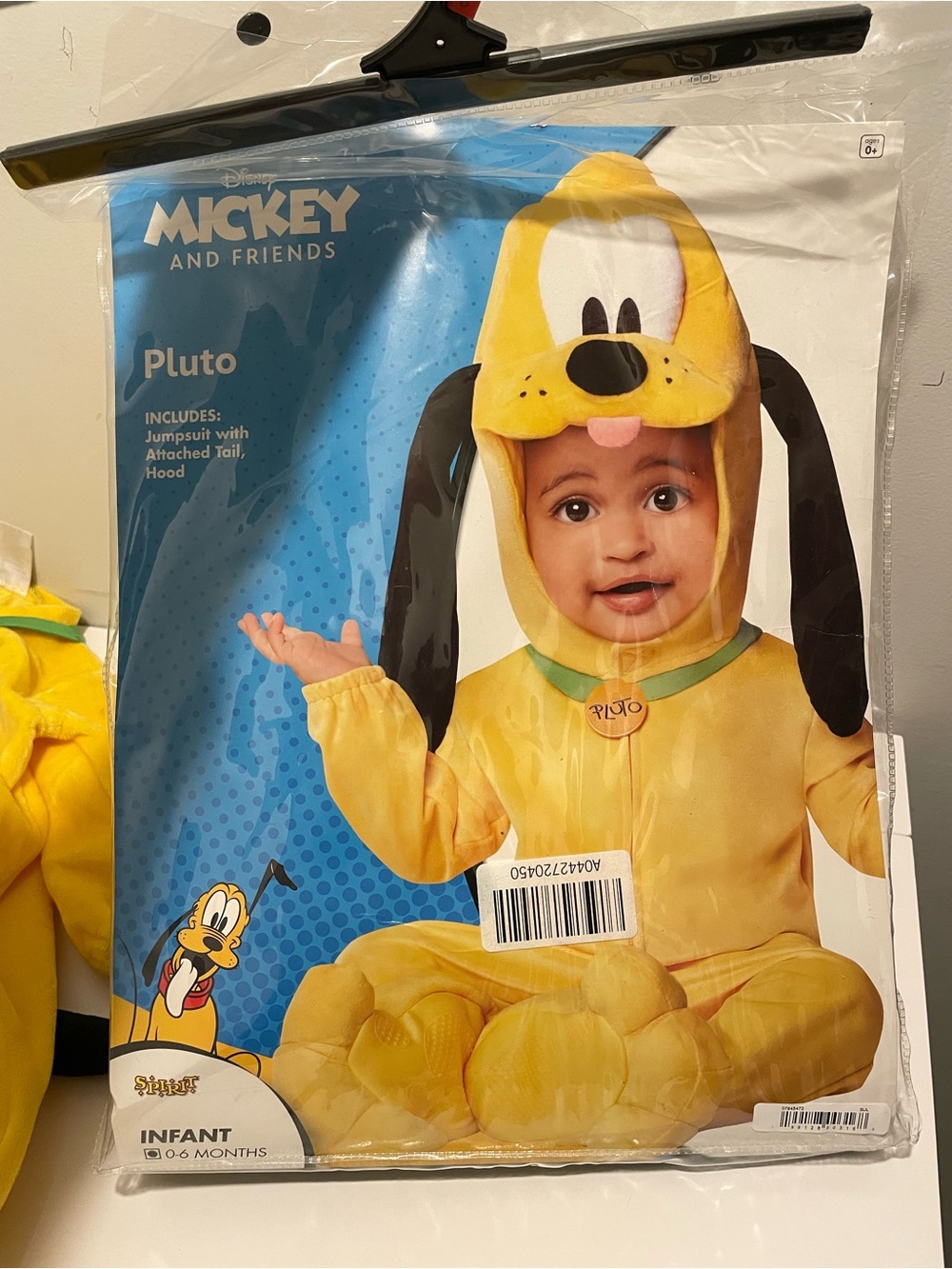 Disney Spirit Halloween Brand Baby size 0-6 Months New in package Pluto Costume